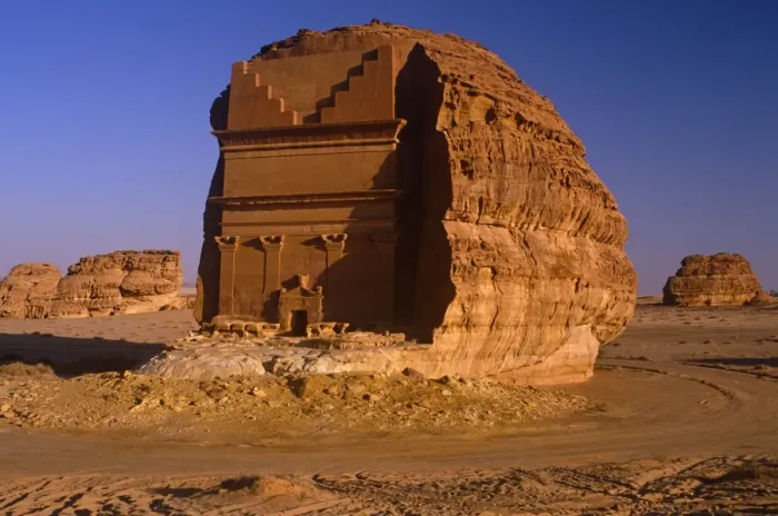 Framed Print : Saudi Arabia, Madinah, nr. Al-Ula, Madain Saleh (aka Hegra). Now a UNESCO World Heritage Site Framed Print : Saudi Arabia, Madinah, nr. Al-Ula, Madain Saleh (aka Hegra). Now a UNESCO World Heritage Site