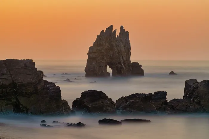 Framed Print : Sauron's Mask at Sunset, Playa de Portizuelo, Asturias, Northern Spain Framed Print : Sauron's Mask at Sunset, Playa de Portizuelo, Asturias, Northern Spain