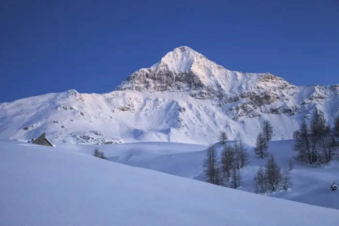 Framed Print : Scalino peak, Malenco valley, Lombardy, Italy