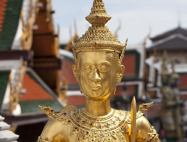 Scene around Wat Pho in Bangkok Thailand