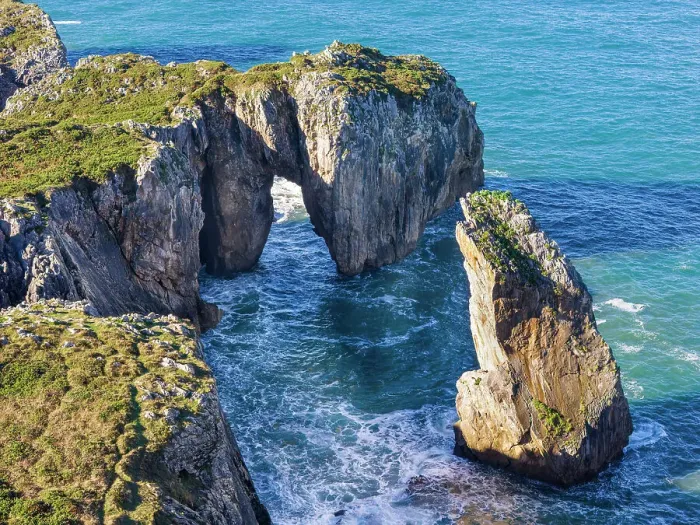 Framed Print : Scenic cliffed coast, Pena Flecha, Cuerres, Asturias, Spain Framed Print : Scenic cliffed coast, Pena Flecha, Cuerres, Asturias, Spain
