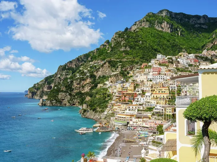 Framed Print : Scenic Coastal Beach View Positano, Amalfi Coast, Campania, Italy Framed Print : Scenic Coastal Beach View Positano, Amalfi Coast, Campania, Italy