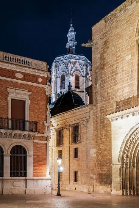 Framed Print : Scenic night view of the old town, Valencia, Spain Framed Print : Scenic night view of the old town, Valencia, Spain