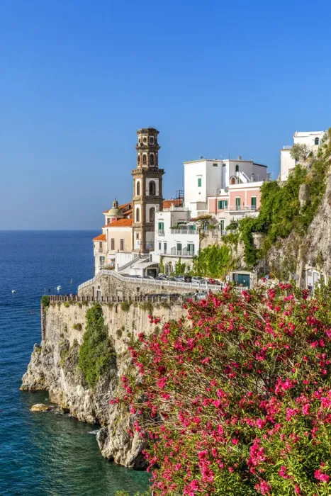 Framed Print : Scenic skyline of Atrani, Amalfi coast, Campania, Italy