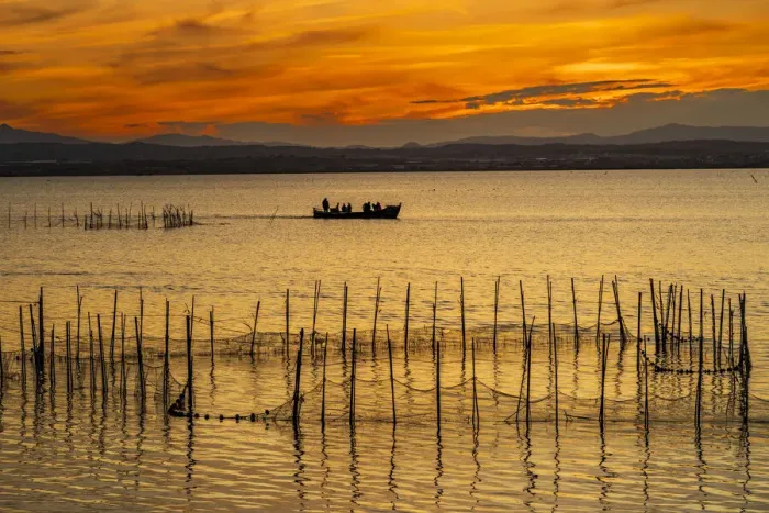 Framed Print : Scenic sunset at Albufera Natural Park, Valencia, Valencian Community, Spain Framed Print : Scenic sunset at Albufera Natural Park, Valencia, Valencian Community, Spain