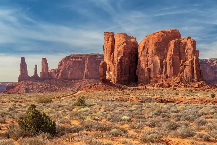 Framed Print : Scenic view of Monument Valley Navajo Tribal Park, Utah-Arizona, USA Framed Print : Scenic view of Monument Valley Navajo Tribal Park, Utah-Arizona, USA