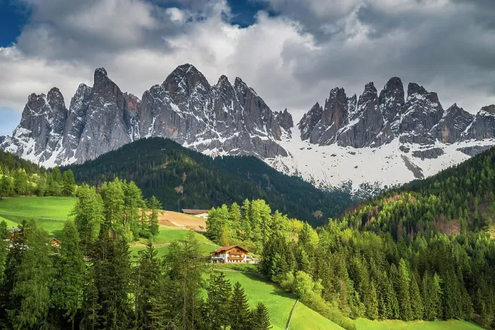 Framed Print : Scenic view over the Odle (Geislergruppe) mountain group, Dolomites, Villnoss-Val di Funes, Alto Adige-outh Tyrol, Italy Framed Print : Scenic view over the Odle (Geislergruppe) mountain group, Dolomites, Villnoss-Val di Funes, Alto Adige-outh Tyrol, Italy