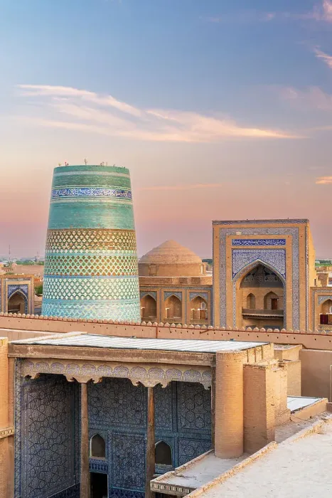 Framed Print : Scenic view of the old town (Itchan Kala), Khiva, Uzbekistan Framed Print : Scenic view of the old town (Itchan Kala), Khiva, Uzbekistan