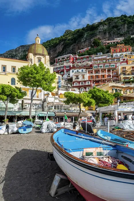 Framed Print : Scenic view of Positano, Amalfi coast, Campania, Italy Framed Print : Scenic view of Positano, Amalfi coast, Campania, Italy