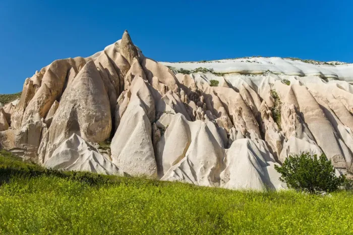 Framed Print : Scenic view over Rose Valley in springtime, Goreme, Cappadocia, Turkey Framed Print : Scenic view over Rose Valley in springtime, Goreme, Cappadocia, Turkey