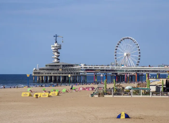 Framed Print : Scheveningen Beach, The Hague, South Holland, The Netherlands