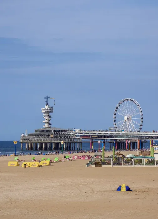 Framed Print : Scheveningen Beach, The Hague, South Holland, The Netherlands