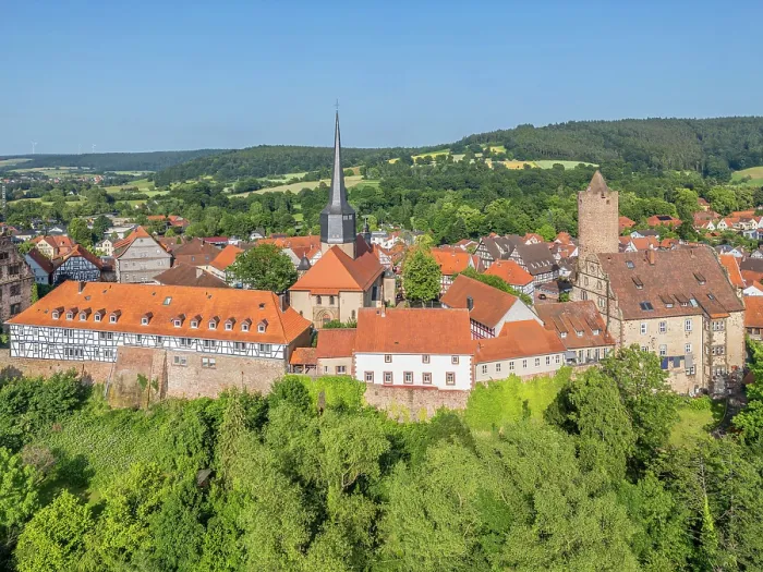 Framed Print : Schlitz with castle, Hesse, Germany Framed Print : Schlitz with castle, Hesse, Germany