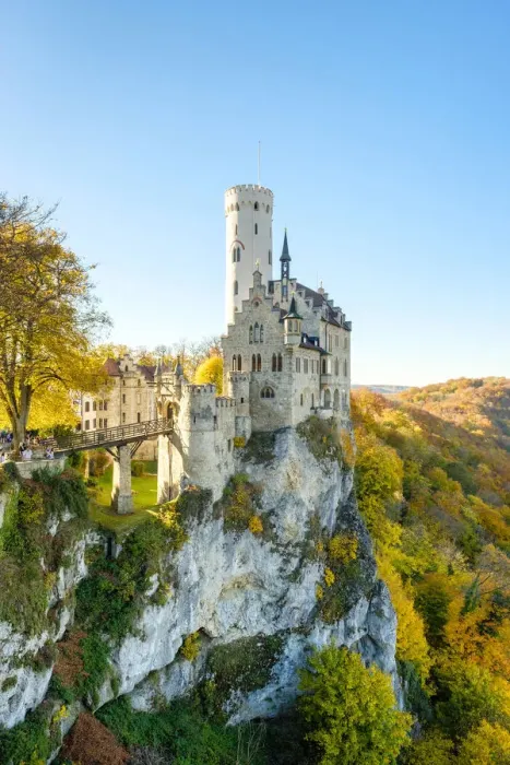 Framed Print : Schloss Lichtenstein castle in autumn, Reutlingen, Baden-WAzorttemberg, Germany Framed Print : Schloss Lichtenstein castle in autumn, Reutlingen, Baden-WAzorttemberg, Germany