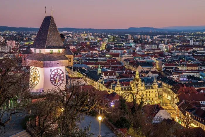 Framed Print : Schlossberg clock tower (Uhrturm), Graz, Styria, Austria Framed Print : Schlossberg clock tower (Uhrturm), Graz, Styria, Austria