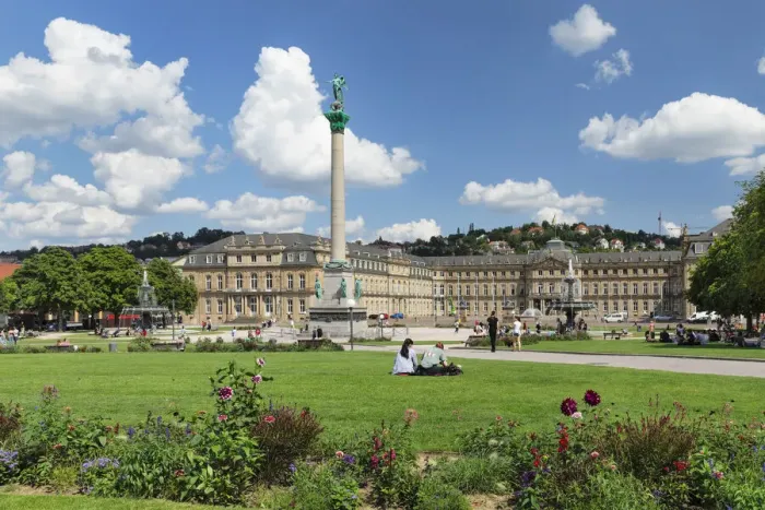 Framed Print : Schlossplatz square and Neues Schloss Castle, Stuttgart, Baden-Wurttemberg, Germany Framed Print : Schlossplatz square and Neues Schloss Castle, Stuttgart, Baden-Wurttemberg, Germany