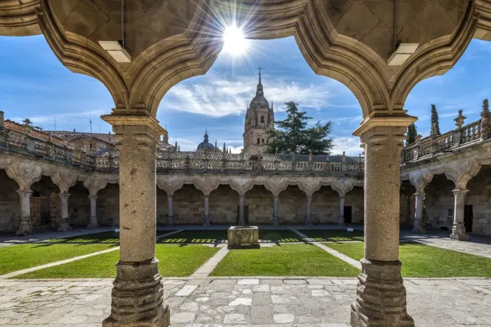 Framed Print : School Courtyard in the University of Salamanca, Salamanca, Castile and Leon, Spain Framed Print : School Courtyard in the University of Salamanca, Salamanca, Castile and Leon, Spain
