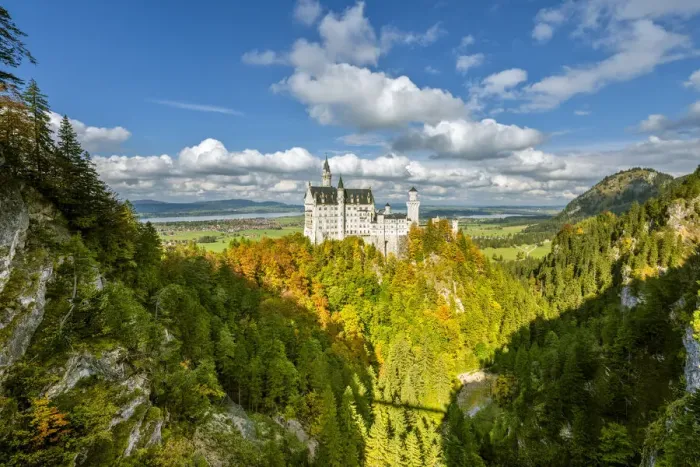 Framed Print : Schwangau, Swabia, Bavaria, Germany. Neuschwanstein castle