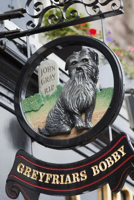 Framed Print : Scotland, Edinburgh, Greyfriars Bobby Pub Sign Framed Print : Scotland, Edinburgh, Greyfriars Bobby Pub Sign