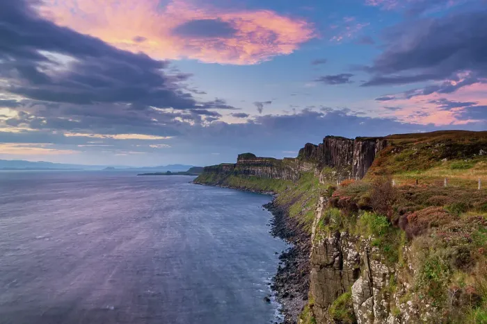 Framed Print : Scotland, Isle of Skye, Kilt Rock, view point Framed Print : Scotland, Isle of Skye, Kilt Rock, view point