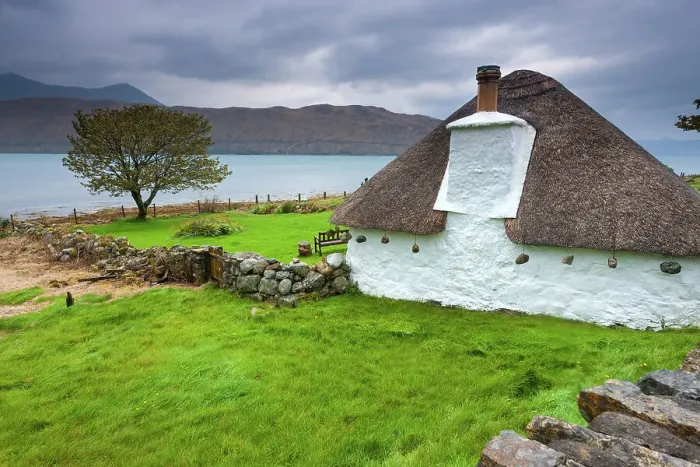 Framed Print : Scotland, Isle of Skye, Luib fishing settlement, old house
