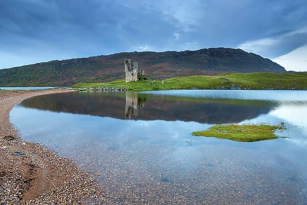 Scotland, Sutherland, Ardvreck Castle, Loch Assynt