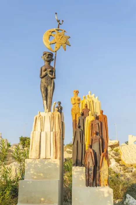 Framed Print : Sculpture in Ayia Napa Sculpture Park, Ayia Napa, Famagusta District, Cyprus