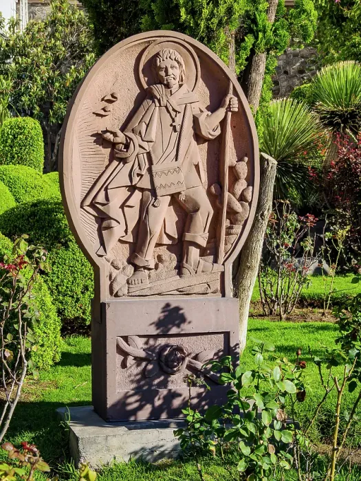 Framed Print : Sculpture at the gardens of Basilica of Our Lady of Guadalupe, Villa de Guadalupe, Mexico City, Mexico