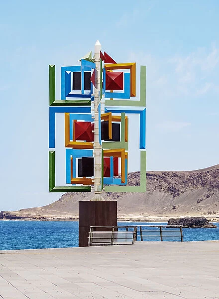 Sculpture at Las Canteras Beach, Las Palmas de Gran Canaria, Gran Canaria, Canary Islands