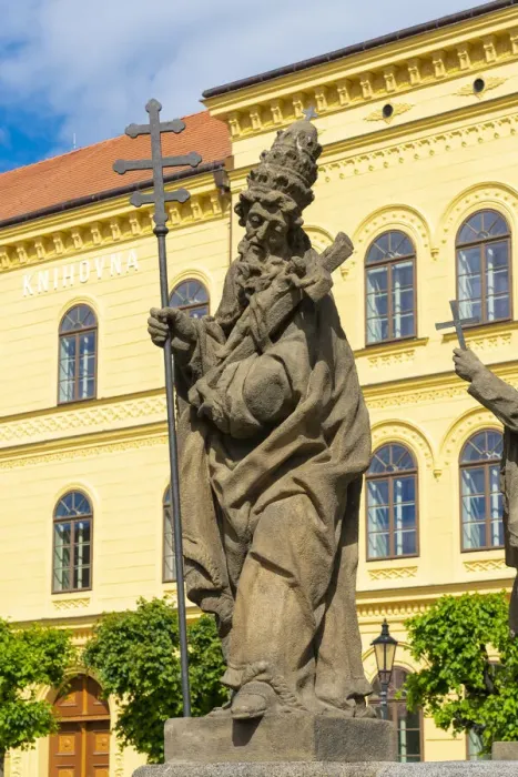 Framed Print : Detail of sculpture of Marian column on Alsovo namesti, Pisek, South Bohemian Region, Czech Republic Framed Print : Detail of sculpture of Marian column on Alsovo namesti, Pisek, South Bohemian Region, Czech Republic