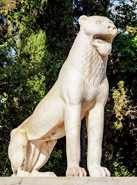 Sculpture at The Pedion tou Areos public park, Athens, Attica, Greece
