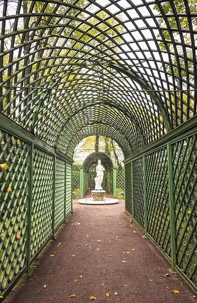 A sculpture in the Summer garden (Letniy sad), Saint Petersburg, Russia