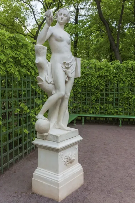 Framed Print : Sculpture in Summer Garden, Saint Petersburg, Russia Framed Print : Sculpture in Summer Garden, Saint Petersburg, Russia