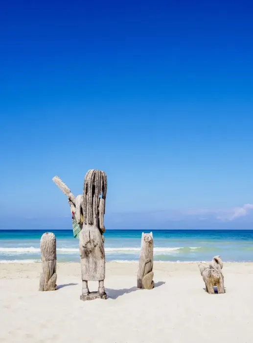 Framed Print : Sculptures at Seven Mile Beach, Long Bay, Negril, Westmoreland Parish, Jamaica Framed Print : Sculptures at Seven Mile Beach, Long Bay, Negril, Westmoreland Parish, Jamaica