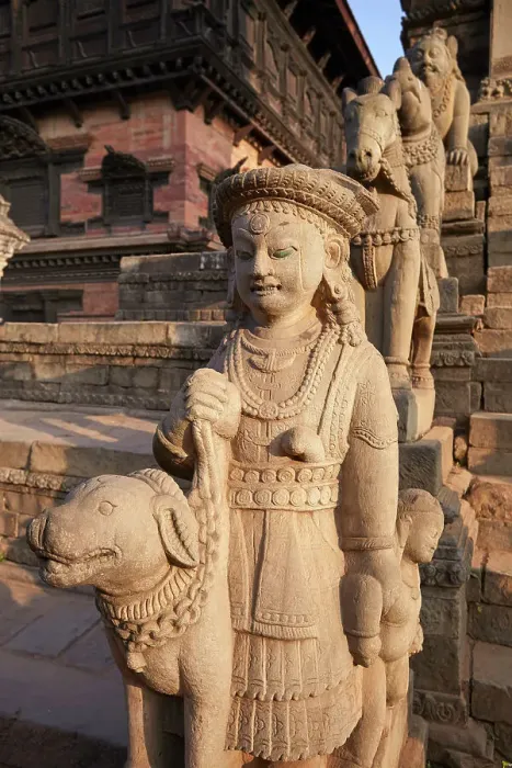 Framed Print : Sculptures in a temple of the Durbar Square of Bhaktapur at sunset, Kathmandu Valley, Nepal Framed Print : Sculptures in a temple of the Durbar Square of Bhaktapur at sunset, Kathmandu Valley, Nepal