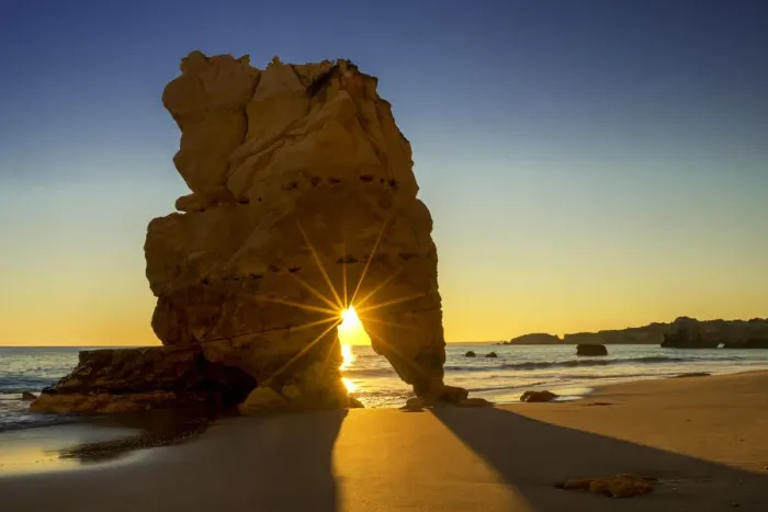 Framed Print : Sea Arch at Sunset, Algarve, Portugal Framed Print : Sea Arch at Sunset, Algarve, Portugal