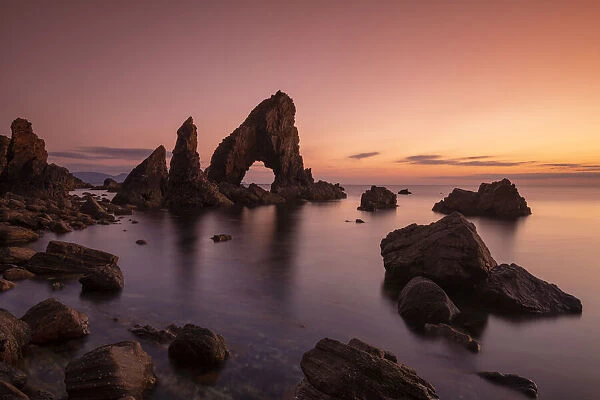 Sea Arch at Sunset, Crohy Head, County Donegal, Ireland
