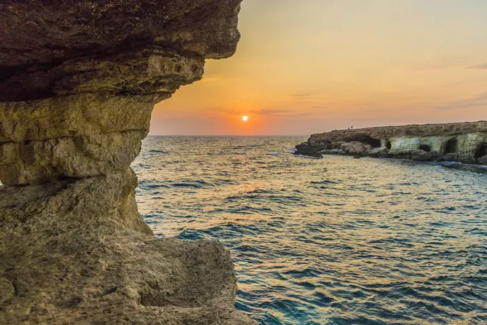 Framed Print : Sea caves at Cape Greco, Ayia Napa, Cyprus Framed Print : Sea caves at Cape Greco, Ayia Napa, Cyprus
