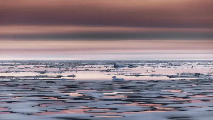 Framed Print : Sea ice floating in Eastern Greenland