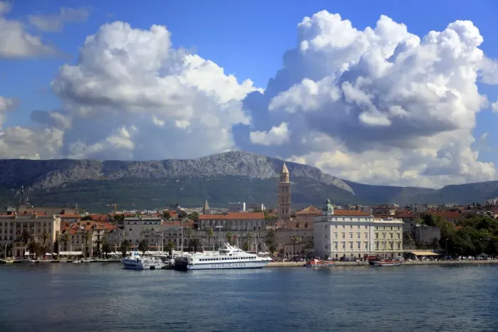 Framed Print : Sea front and the Palace of Diocletian (4th century), Split, Split-Dalmatia county Framed Print : Sea front and the Palace of Diocletian (4th century), Split, Split-Dalmatia county
