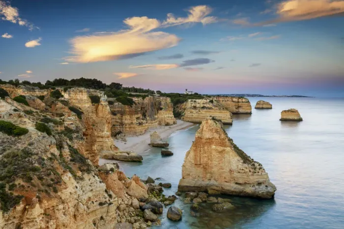 Framed Print : Sea Stacks at Praia de Marinha, Algarve, Portugal Framed Print : Sea Stacks at Praia de Marinha, Algarve, Portugal