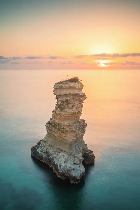 Framed Print : The Sea stacks of Sant'Andrea at sunrise, Torre dell'Orso, Salento peninsula, Province of Lecce, Apulia, Italy Framed Print : The Sea stacks of Sant'Andrea at sunrise, Torre dell'Orso, Salento peninsula, Province of Lecce, Apulia, Italy