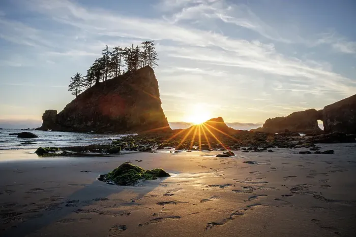 Framed Print : Sea stacks at Second beach, La Push, Olympic National Park, Washington, USA Framed Print : Sea stacks at Second beach, La Push, Olympic National Park, Washington, USA