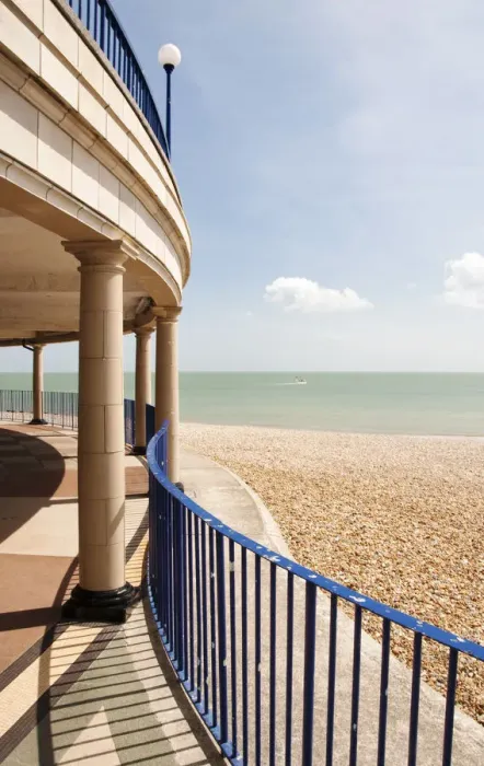 Framed Print : Seafront in Eastbourne, Sussex, UK