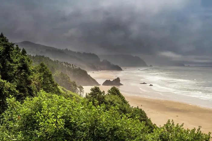 Framed Print : Seascape near Cannon Beach, Oregon, USA Framed Print : Seascape near Cannon Beach, Oregon, USA