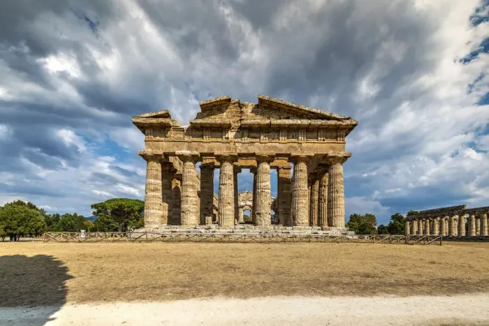 Framed Print : Second Temple of Hera or Temple of Neptune, Paestum, Campania, Italy Framed Print : Second Temple of Hera or Temple of Neptune, Paestum, Campania, Italy