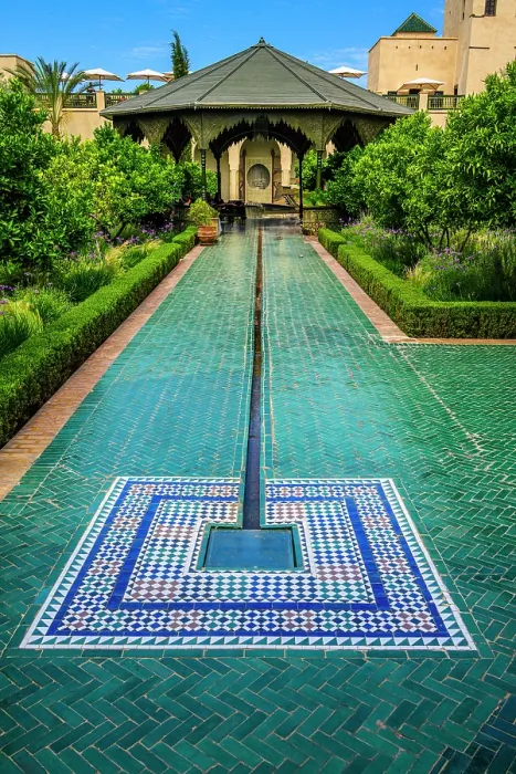 Framed Print : The Secret Garden, Marrakech, Morocco Framed Print : The Secret Garden, Marrakech, Morocco