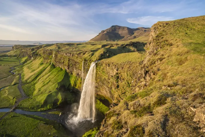 Framed Print : Seljalandsfoss waterfall, Southern Iceland, Iceland Framed Print : Seljalandsfoss waterfall, Southern Iceland, Iceland