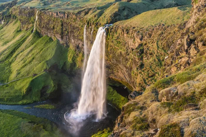 Framed Print : Seljalandsfoss waterfall, Southern Iceland, Iceland Framed Print : Seljalandsfoss waterfall, Southern Iceland, Iceland