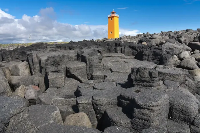 Framed Print : Selvogsviti Lighthouse and basalt columns, Selvogur, Reykjanes Peninsula, Iceland Framed Print : Selvogsviti Lighthouse and basalt columns, Selvogur, Reykjanes Peninsula, Iceland